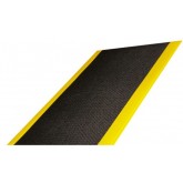 Crown Wear-Bond Tuff-Spun Pebble Surface Dry Area Anti-Fatigue Mat - 4' x 75', Black/Yellow